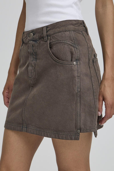 BAPIETRO MINI SKIRT Coffee Bean - 50405310 Thumbnail