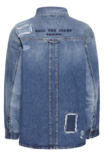 BALUCIA PATCH DENIM JACKET MEDIUM BLUE WASHED - 50405337 Thumbnail