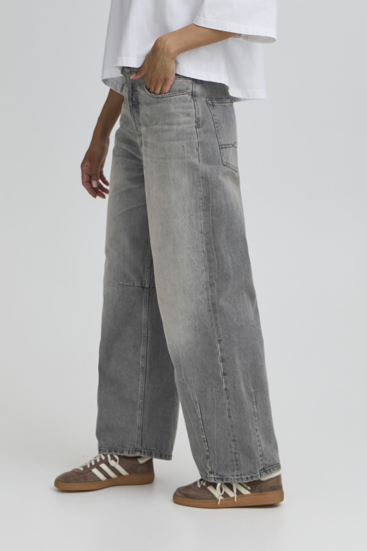 BACOCO MW BAGGY JEANS CITY GREY/BLUE DENIMWASH - 50405338
