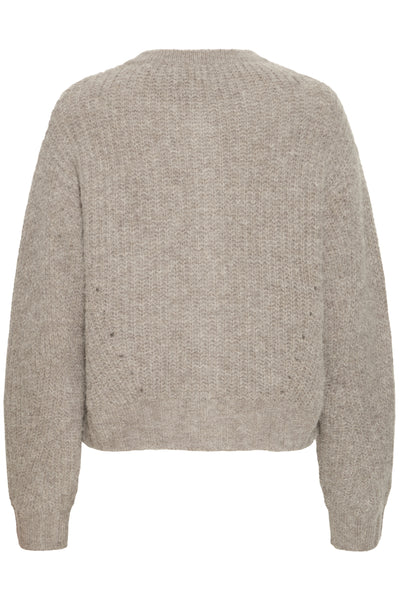 BASTACY RIB CARDIGAN Vintage Khaki - 50405351 Thumbnail