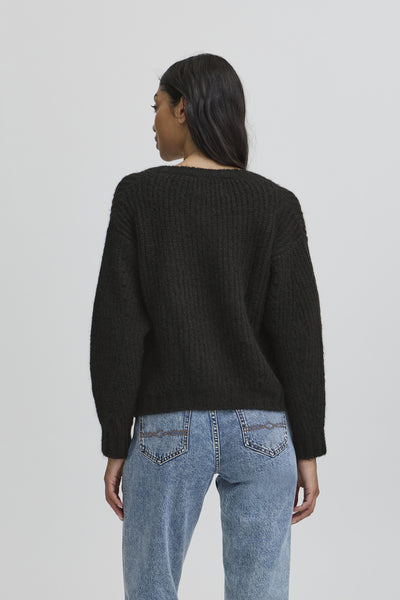 BASTACY RIB CARDIGAN Black - 50405351 Thumbnail