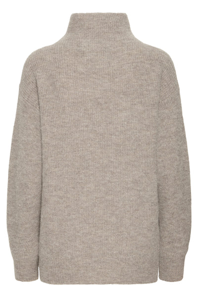 BASTACY HIGH NECK PULLOVER Vintage Khaki - 50405352 Thumbnail