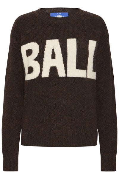 BASTACY RIB LOGO PULLOVER Coffee Bean - 50405353 Thumbnail