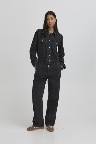 BAPIETRO EMBOSSED JUMPSUIT BLACK INK WASH - 50405355 Thumbnail