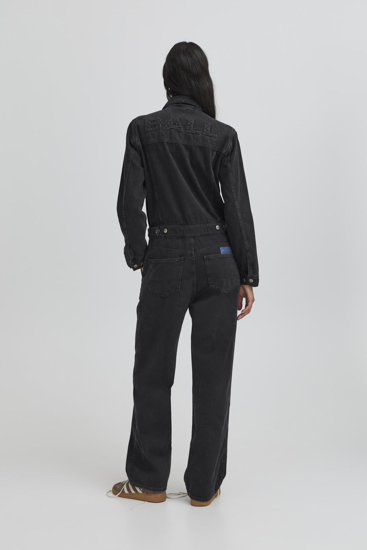 BAPIETRO EMBOSSED JUMPSUIT BLACK INK WASH - 50405355