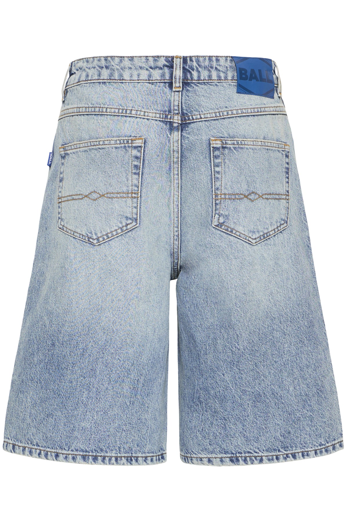 BASAGA MW DENIM SHORTS 90S MEDIUM BLUE INDIIGO - 9000 - 50408016