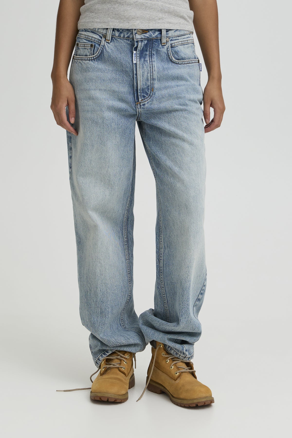BASAGA MW STRAIGHT JEANS 90S MEDIUM BLUE INDIIGO - 9000 - 50408017