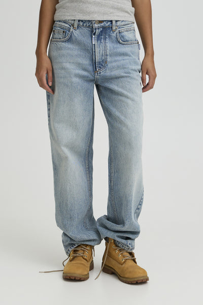 BASAGA MW STRAIGHT JEANS 90S MEDIUM BLUE INDIIGO - 9000 - 50408017 Thumbnail