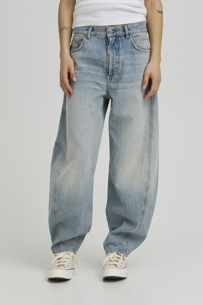 BACAVI CURVED JEANS VINTAGE TINTED INDIIGO - 90000 - 50408033 Thumbnail