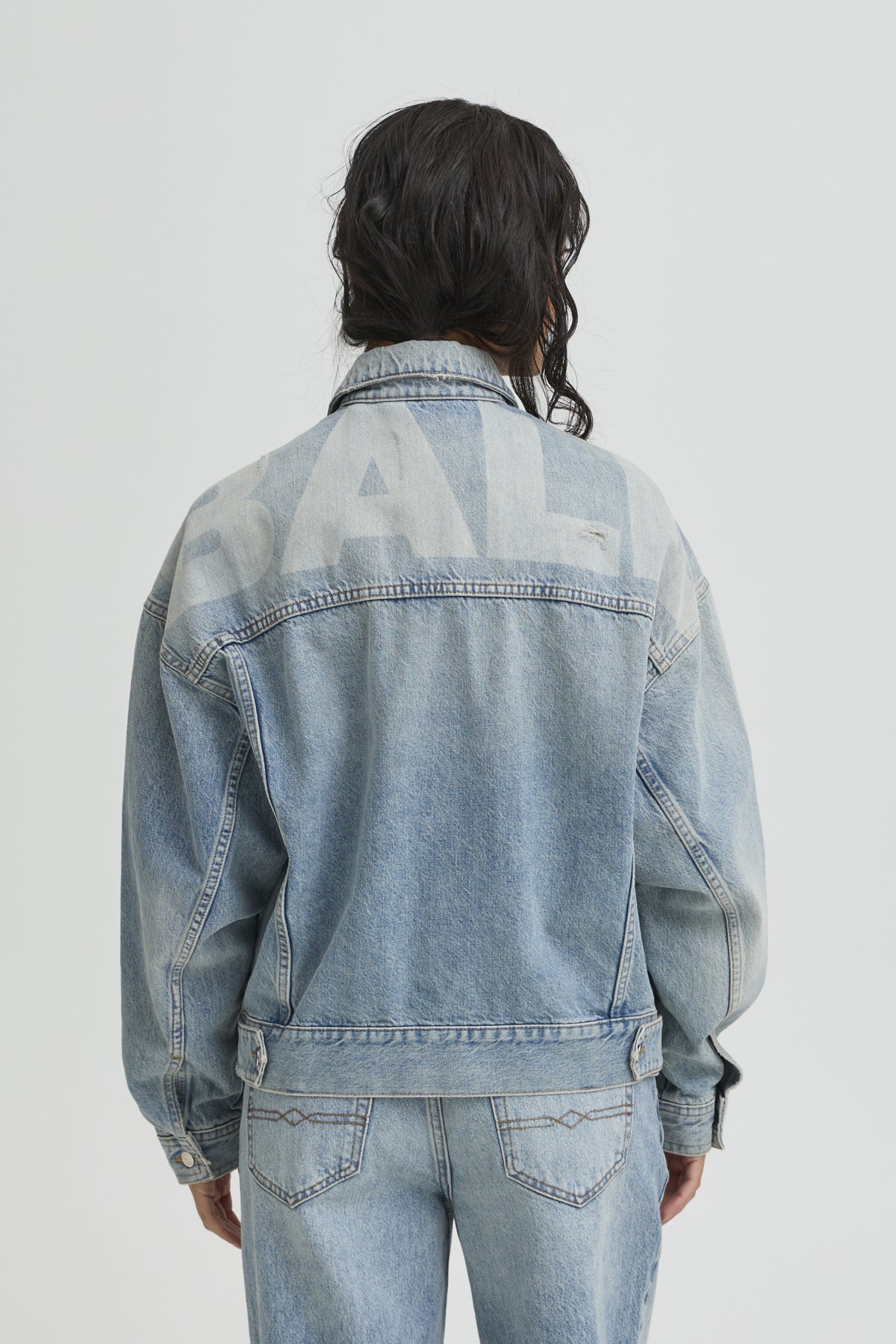 BACAMMIE W. SHADOW LOGO DENIM VINTAGE TINTED INDIIGO - 90000 - 50408035
