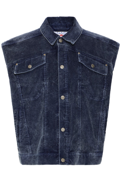 BACORBIN CORDUROY WAISTCOAT Sky Captain - 193922 - 50408057 Thumbnail
