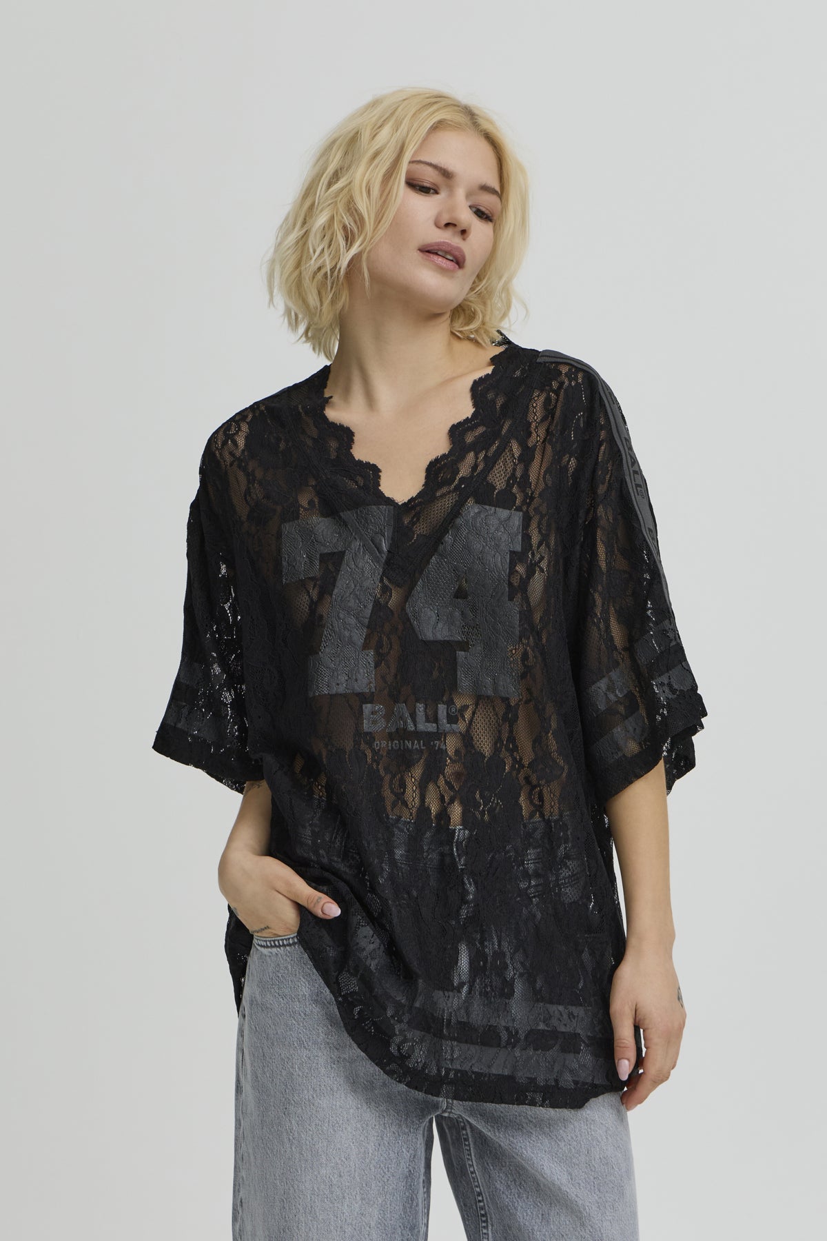 BAFINE LACE OZ TEE Black - 193911 - 50408068