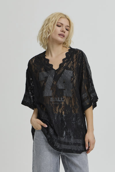 BAFINE LACE OZ TEE Black - 193911 - 50408068 Thumbnail