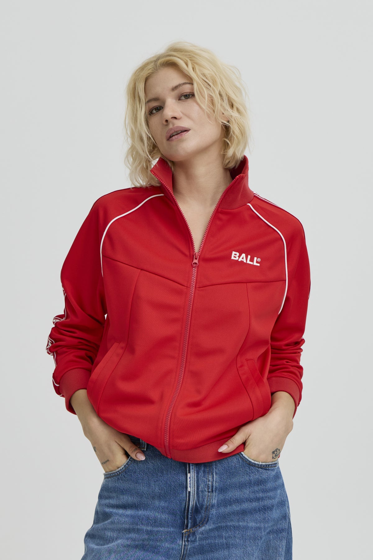 BANICOLINA TRACK JACKET Chinese Red - 181663 - 50408070
