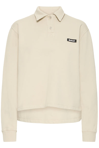 BABADINI  POLO SWEAT W. LOGO P Silver Lining - 144501 - 50408072 Thumbnail