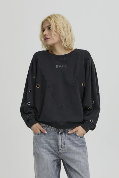 BAANGELA EYELET SWEAT Black - 193911 - 50408084 Thumbnail
