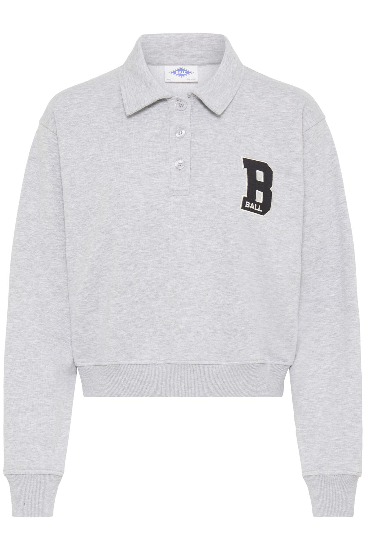 BARIVA POLO SWEAT MEDIUM GRAY MELANGE - 90000593 - 50408098