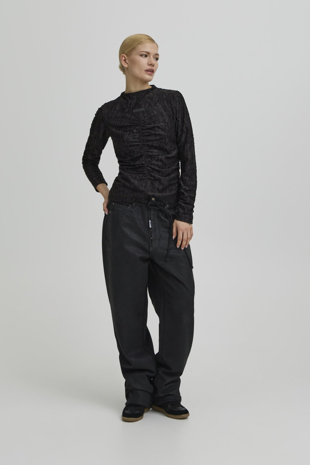 BAALCIDE LS BLOUSE Black - 193911 - 50408140