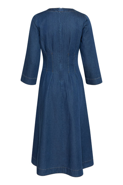 MableIW Dress Dark Blue Denim - 30109965 Thumbnail