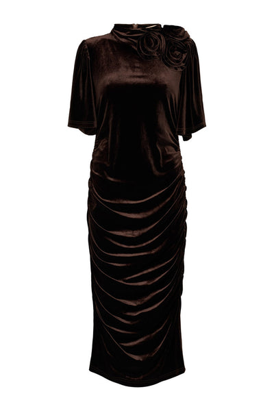 7427RDFLena dress 163 Chocolate brown - RDF663 Thumbnail