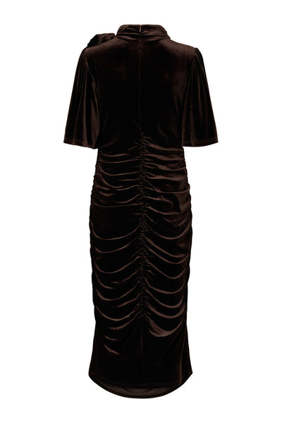 7427RDFLena dress 163 Chocolate brown - RDF663 Thumbnail