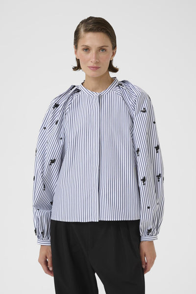 KBEgoni Blouse Ombre Blue stripe - 108854 - 10105882 Thumbnail