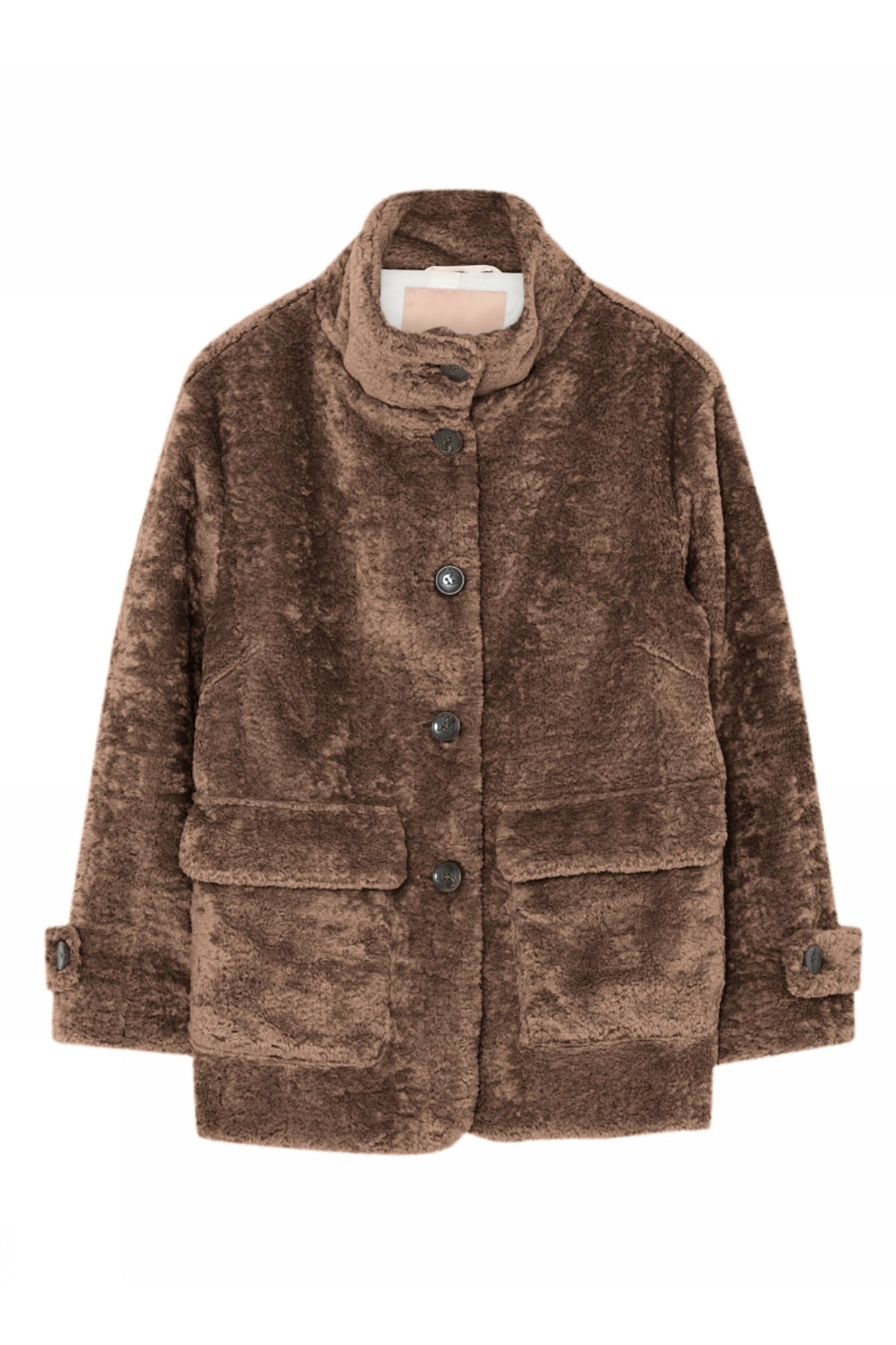 Maddy, fake fur coat 2611-Leafless - 58310/6909