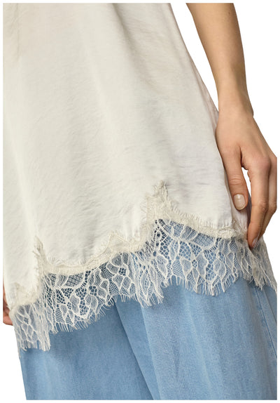 IdunCC Lace Crop Dress 11-Off white - 46107 Thumbnail