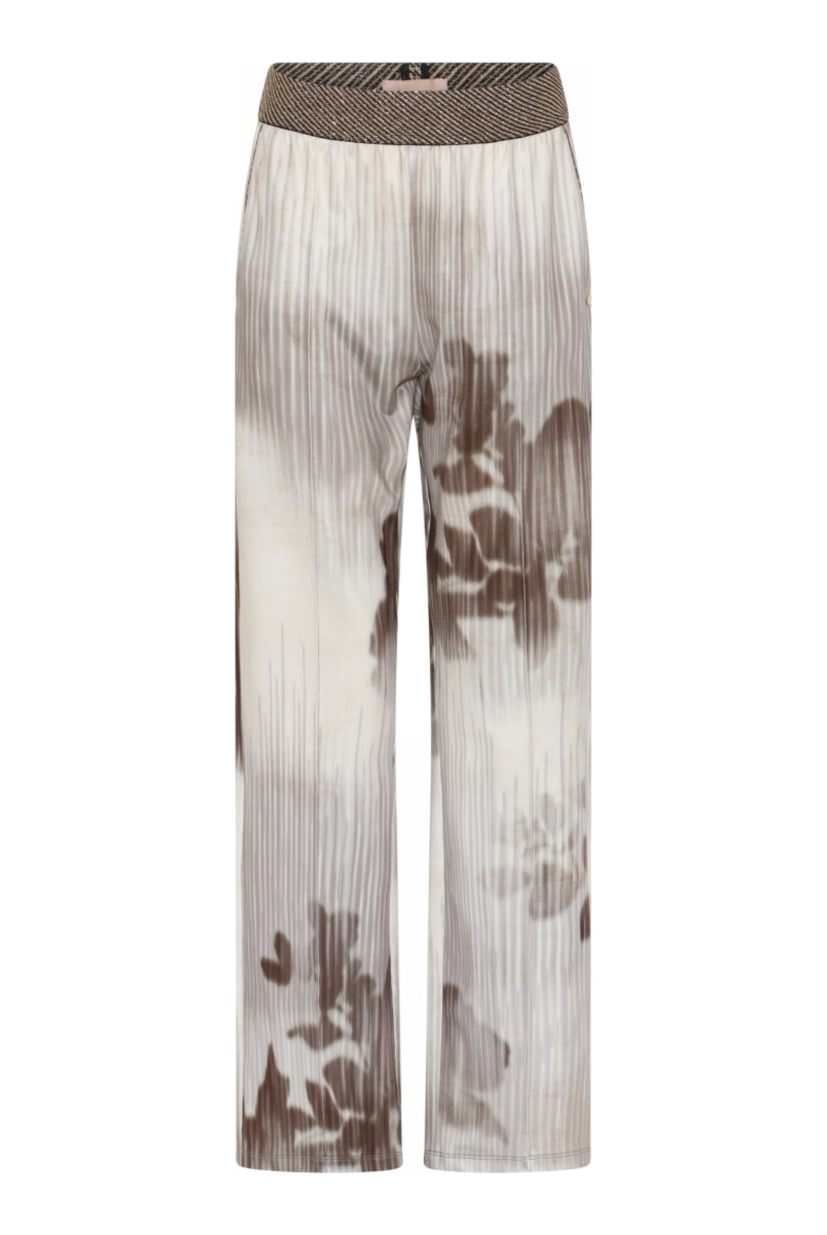 Marisa, jersey pants 82016-CreamBrown - 62039/1551