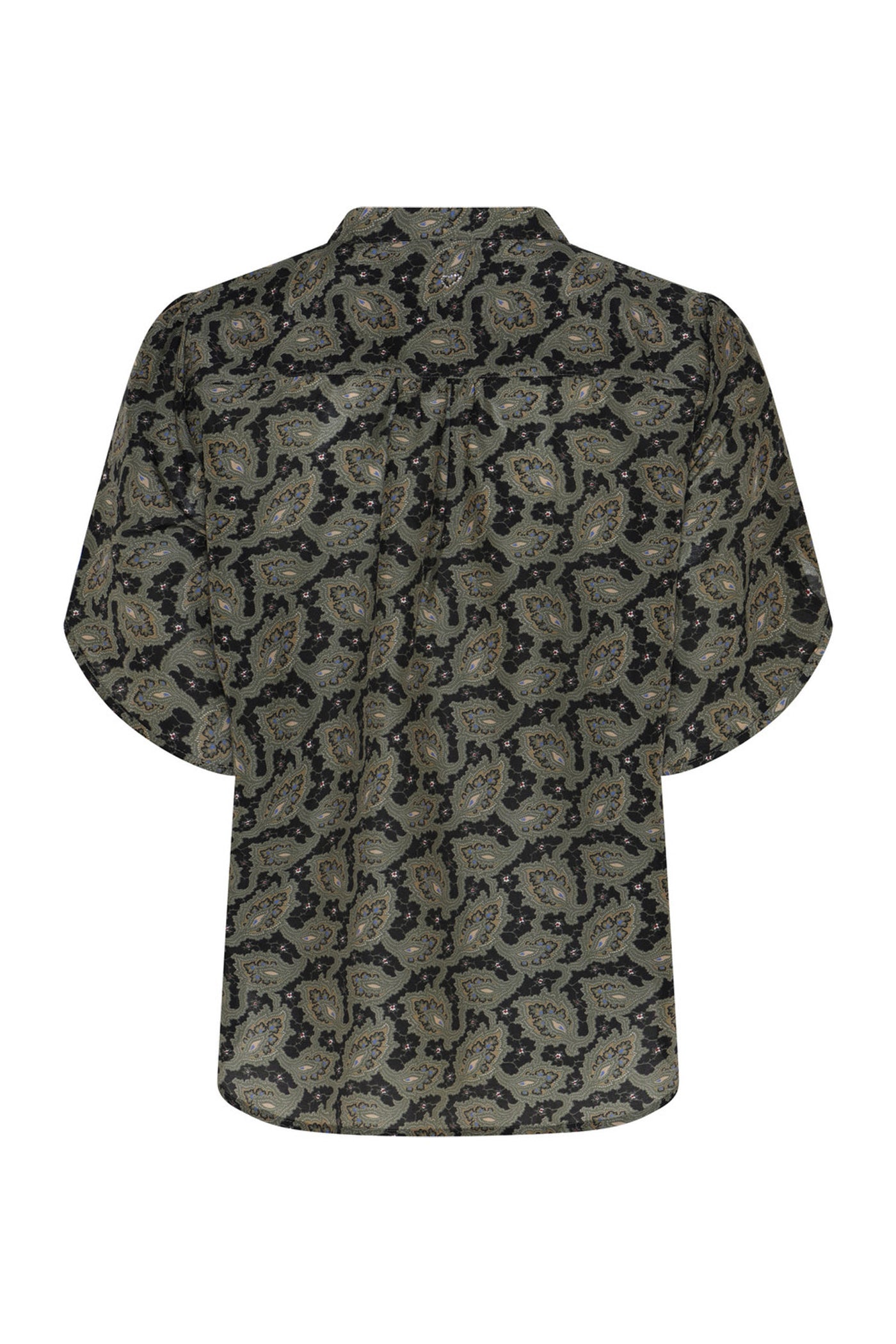 620HMTulin top 800 Forest green print - HM1143
