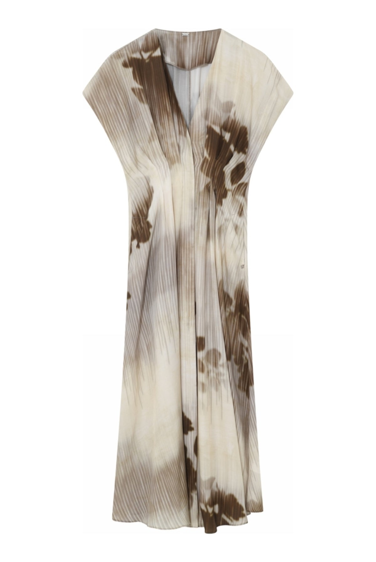 Harriet,  long dress 82016-CreamBrown - 62508/7358