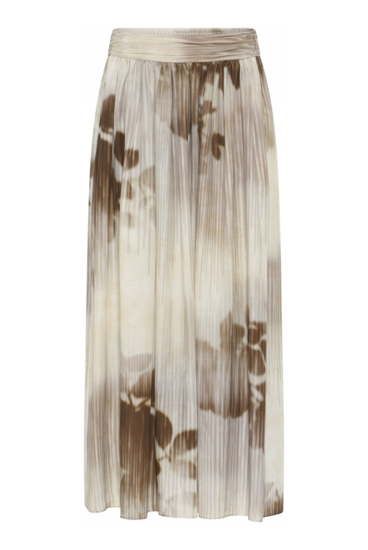 Minea, waist skirt long 82016-CreamBrown - 62551/7358