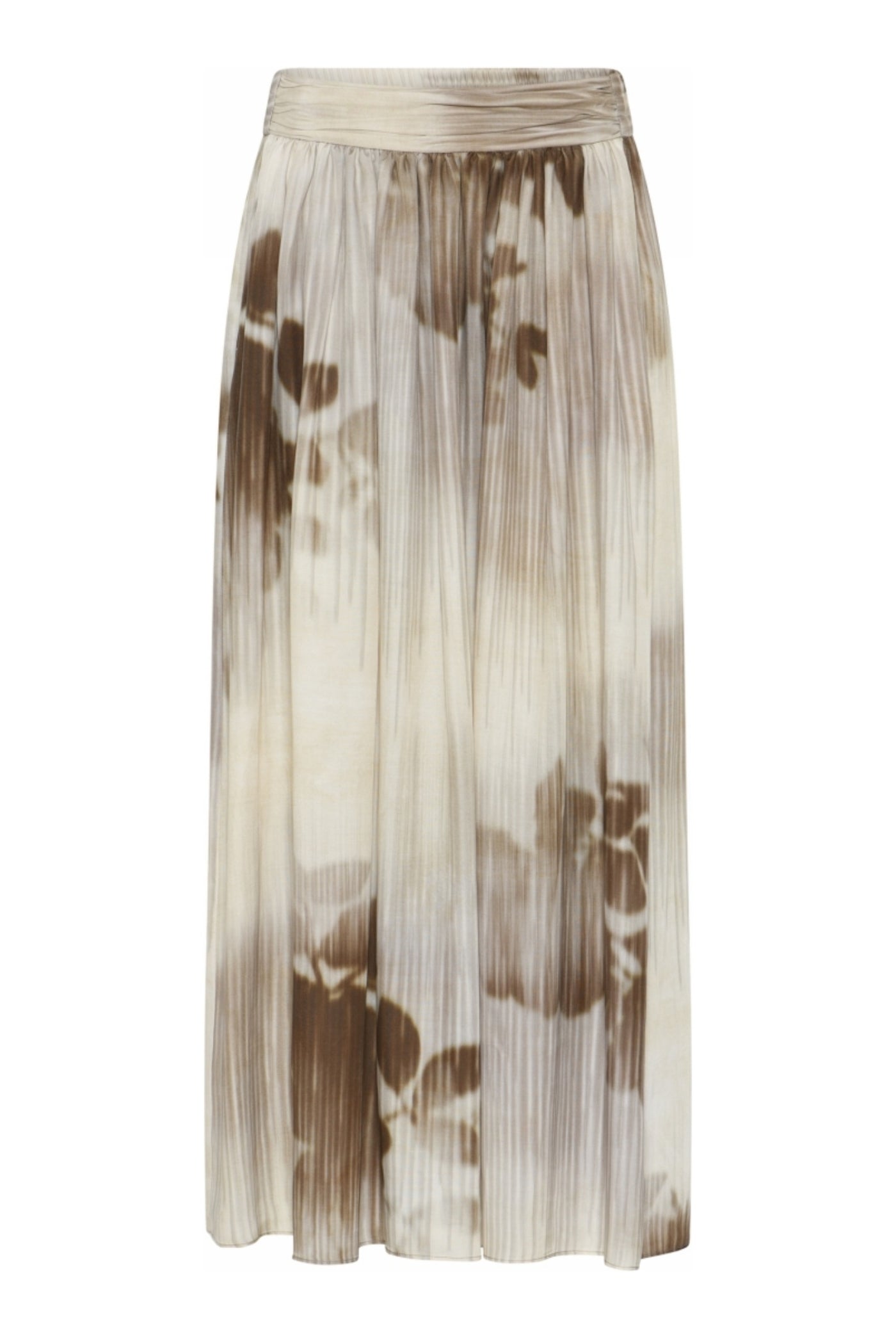 Minea, waist skirt long 82016-CreamBrown - 62551/7358