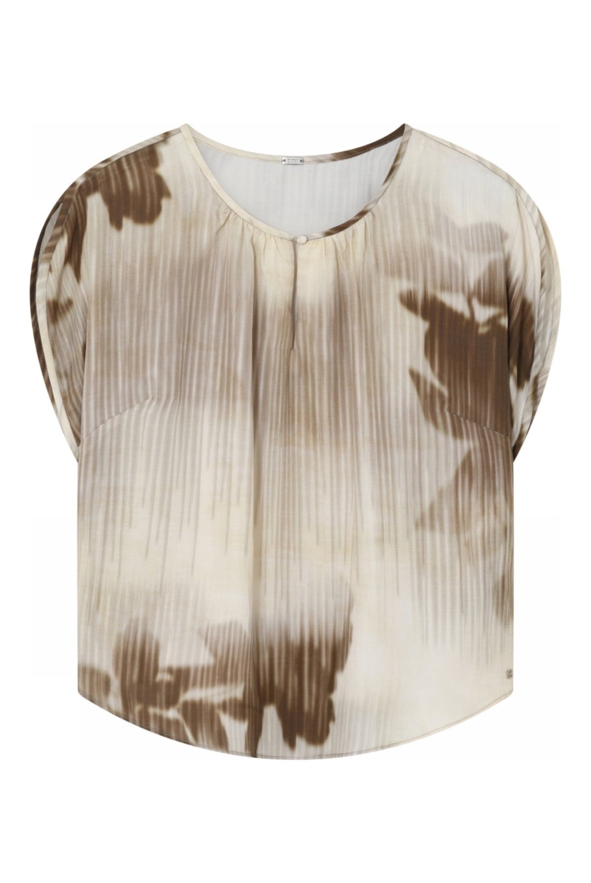 Erika, blouse 82016-CreamBrown - 62619/7358