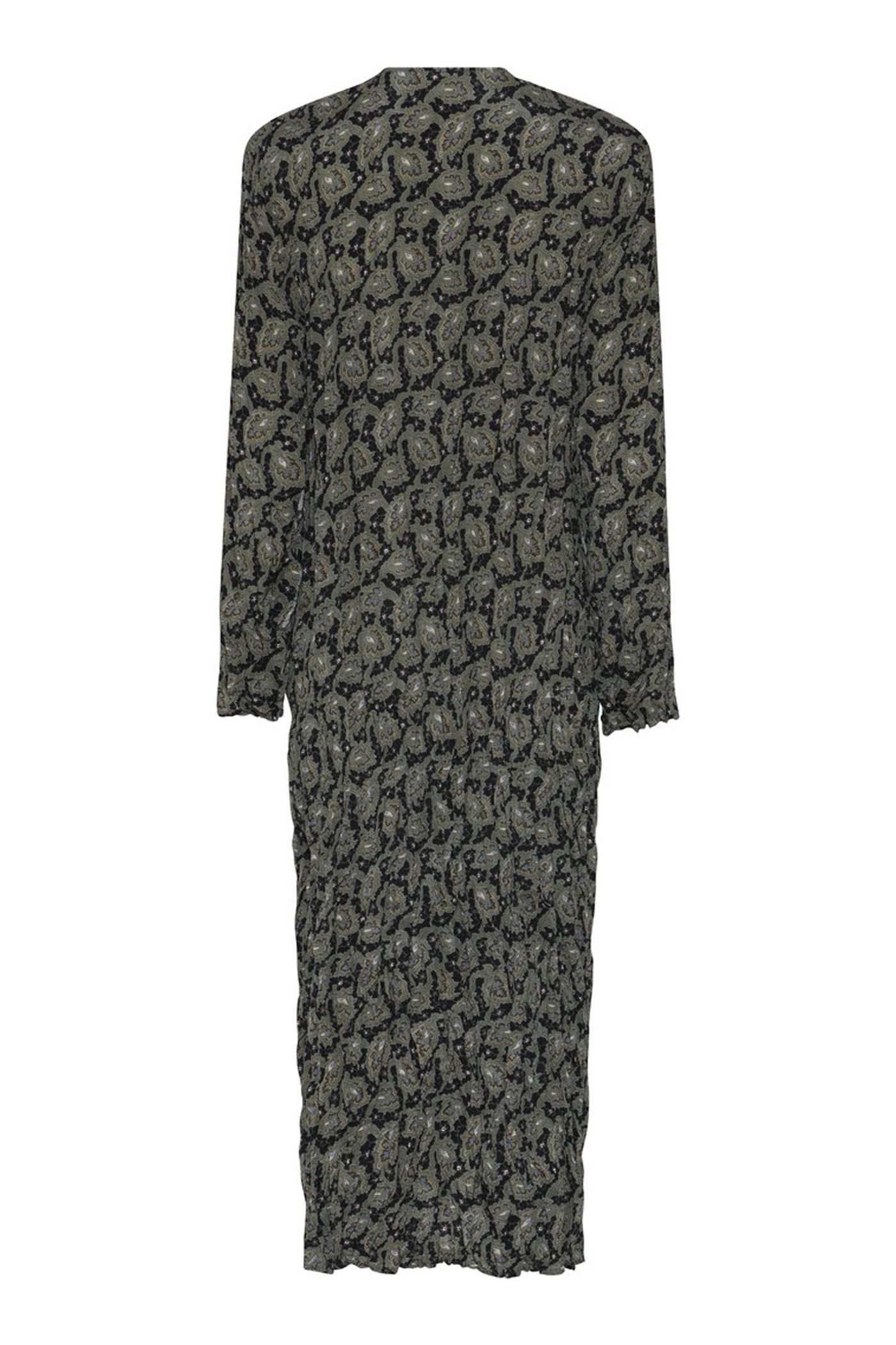 651HMHisana dress 800 Forest green print - HM1151