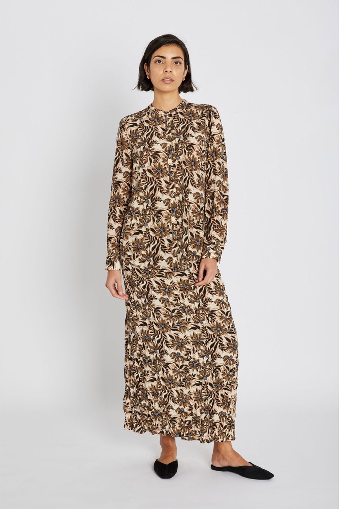 651HMSican maxi skirt 852 Shitake print - HM1287