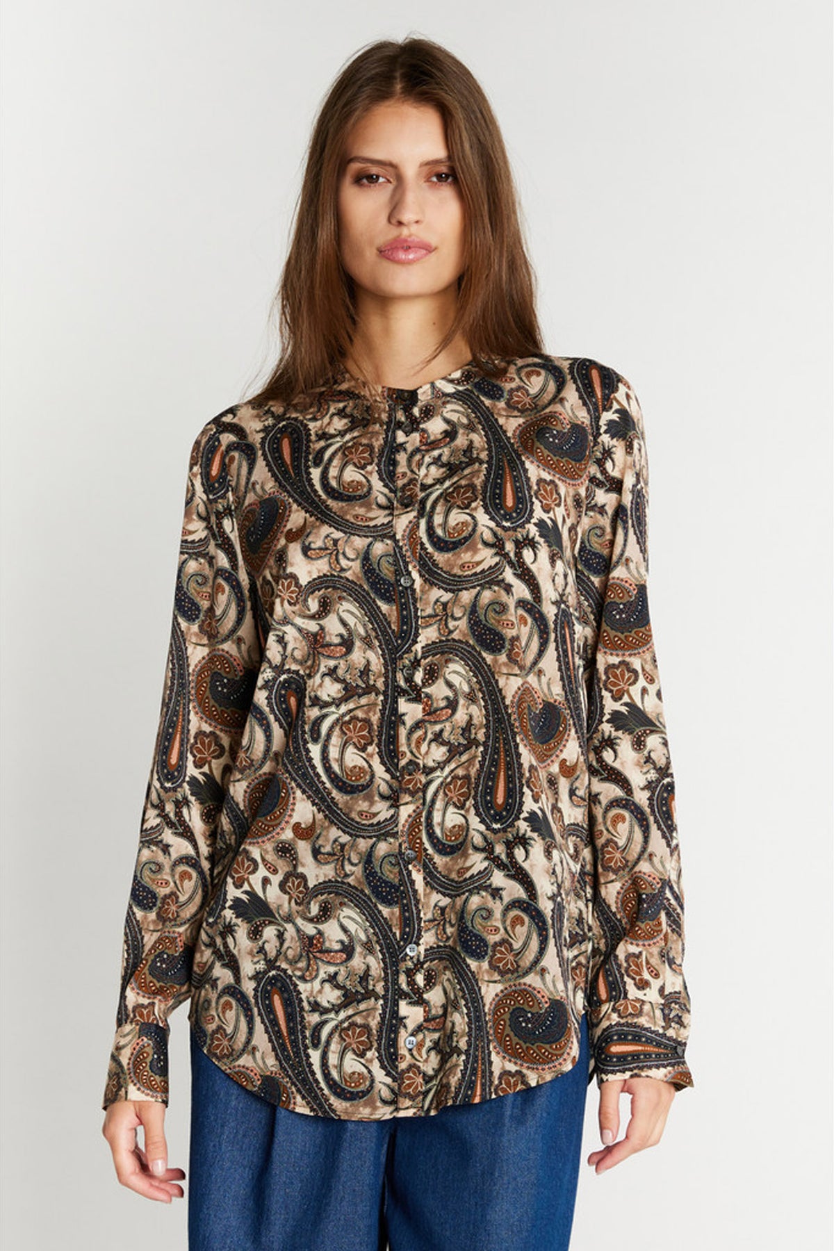 651Hmmaple Shirt 803 Earthy Paisley print - HM1288Z