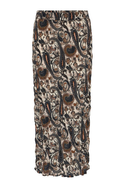 651HMSena skirt 803 Earthy Paisley print - HM1258 Thumbnail