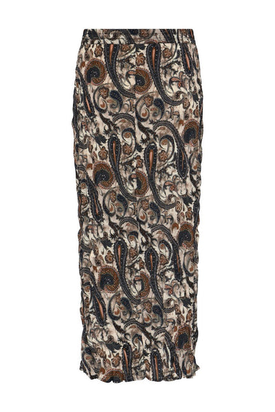 651HMSena skirt 803 Earthy Paisley print - HM1258 Thumbnail