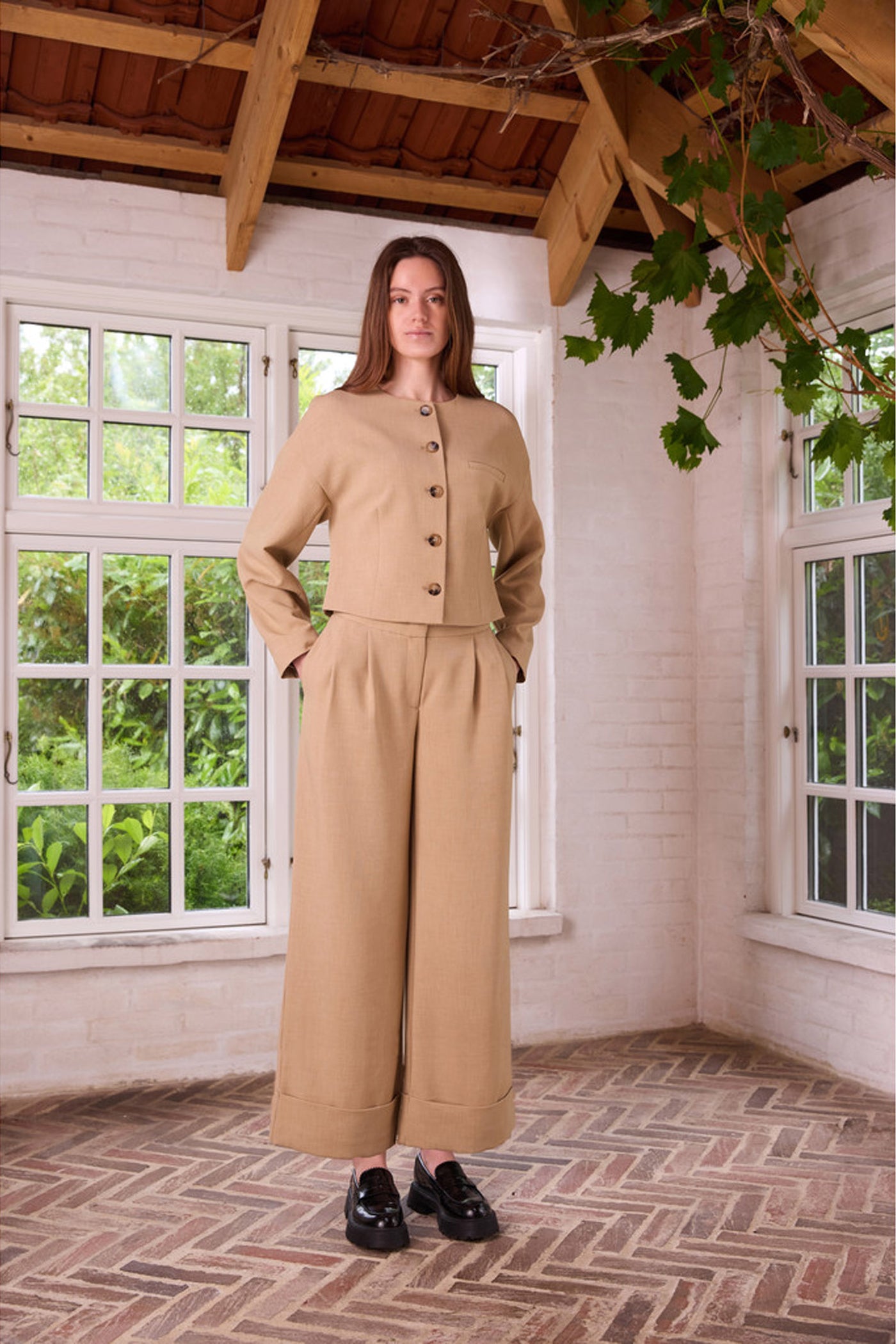 6800RDFLuxyNathalie blazer 535 Khaki - RDF676