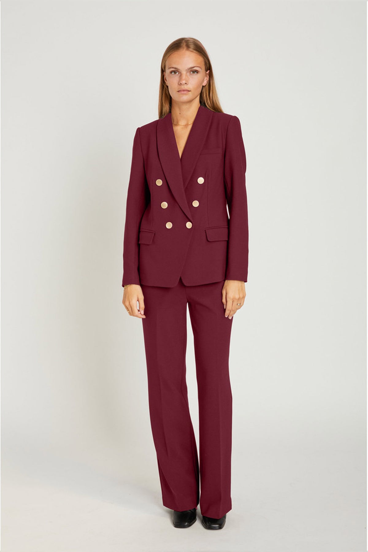 6801 Olana wide pants 306 Wine - RDF364