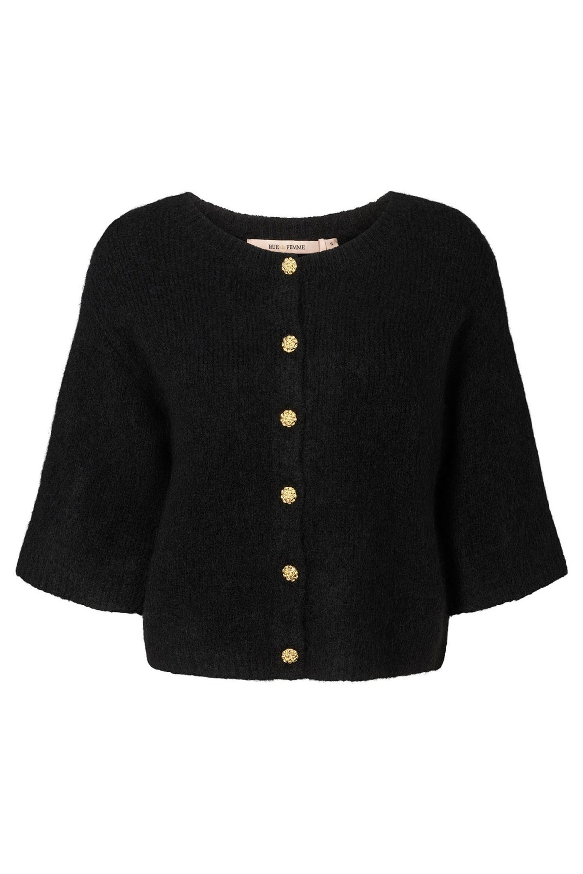 6873RDFElisa knit cardigan 20 Black - RDF409