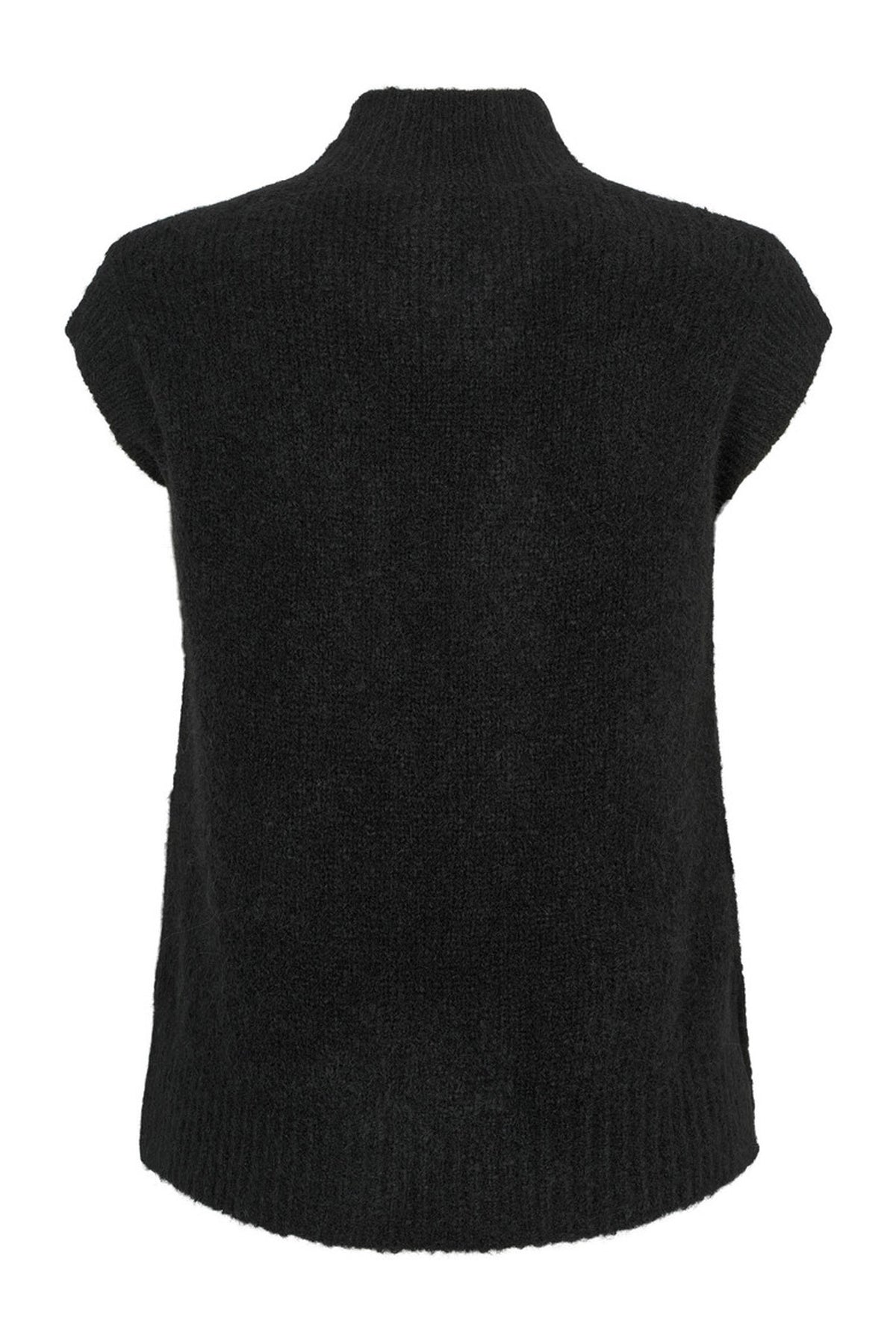 6873RDFGiselle knit vest 20 Black - RDF408