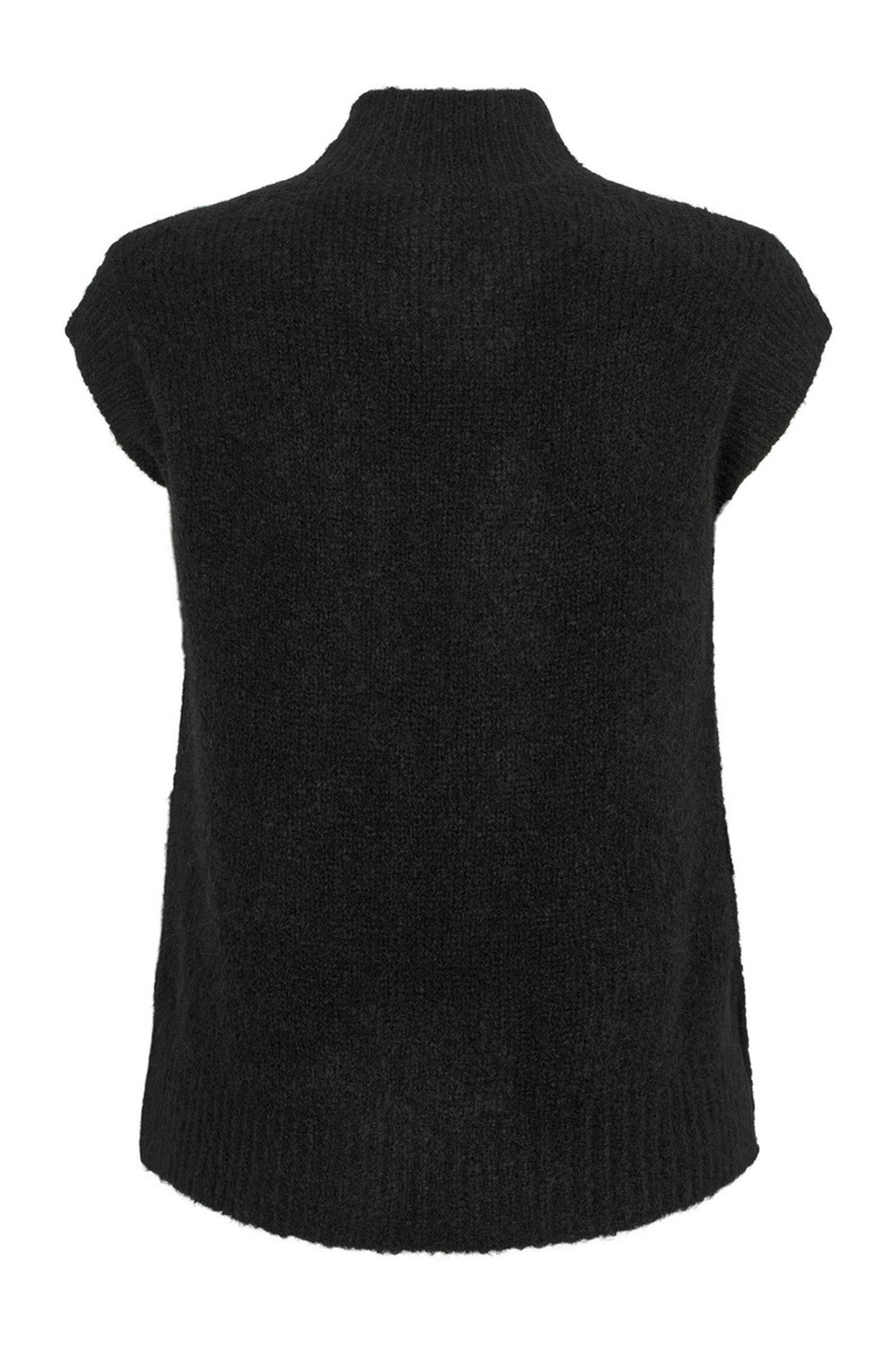 6873RDFGiselle knit vest 20 Black - RDF408