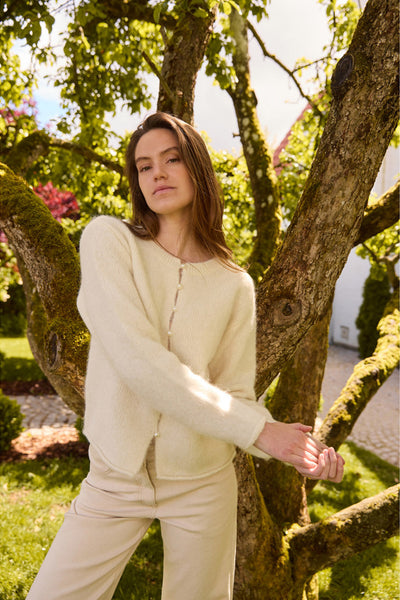 6873RDFJosette knit cardigan 02 Off white - RDF777 Thumbnail