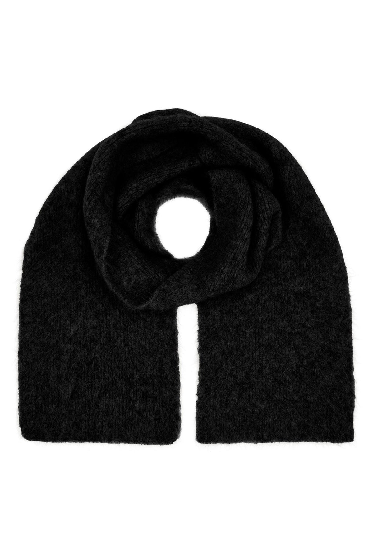 6873RDFKalila knit scarf 20 Black - RDF656