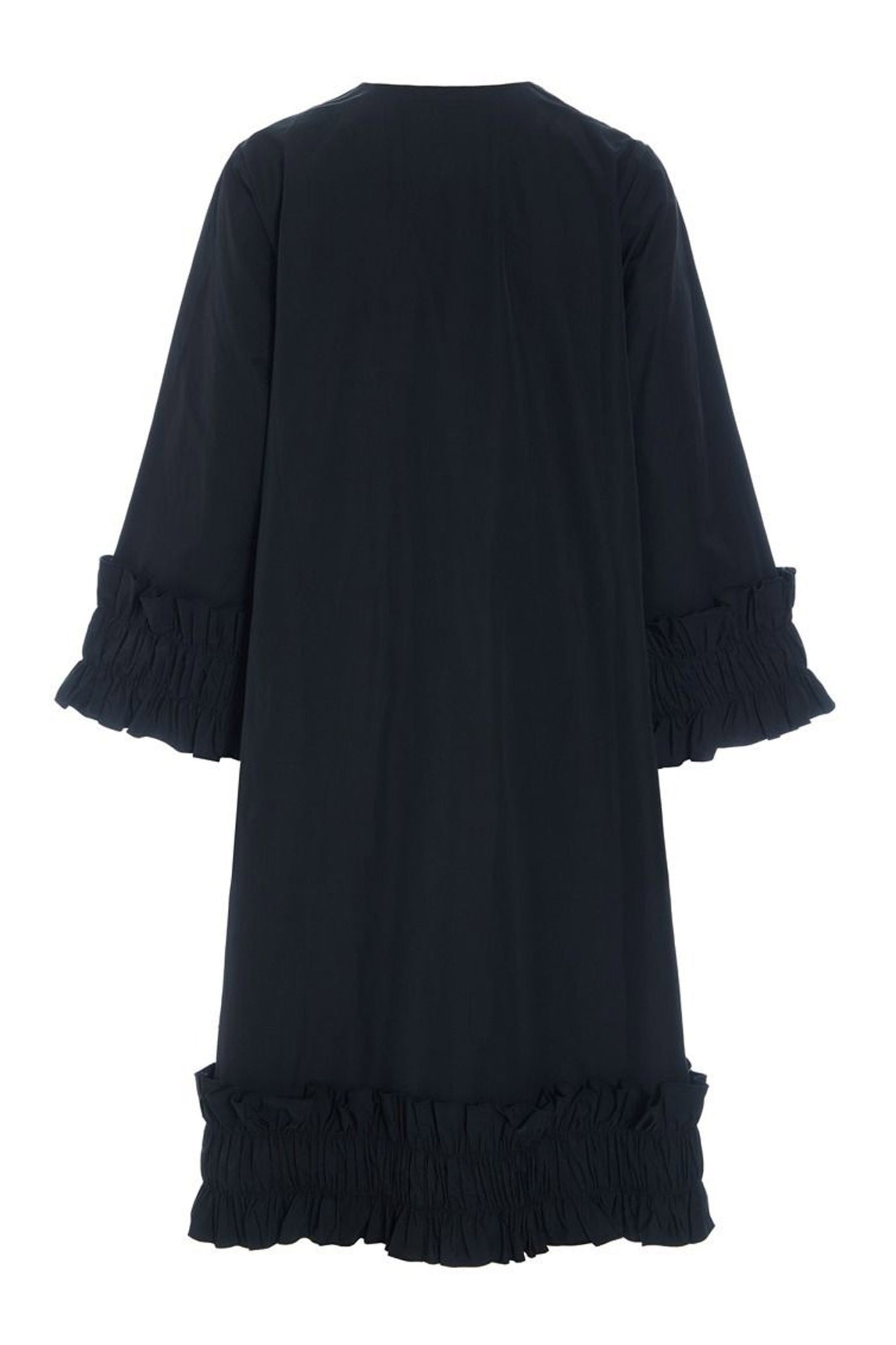 Fukkura poplin kjole med lynlås Black - 259-2380-5496