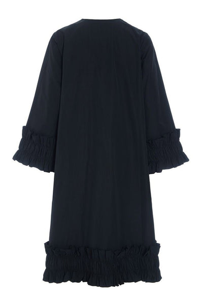 Fukkura poplin kjole med lynlås Black - 259-2380-5496 Thumbnail