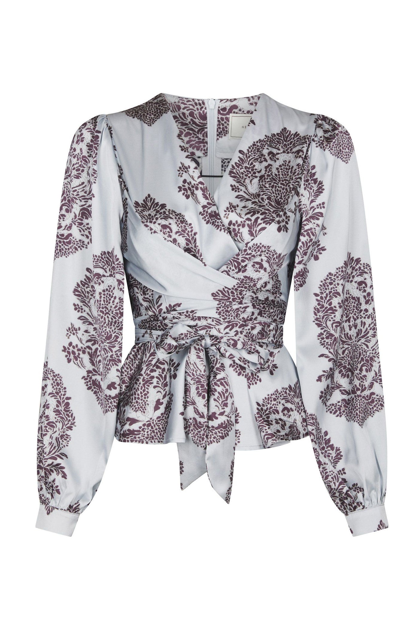 Rista Deco Drop Blouse Light Blue - 169965