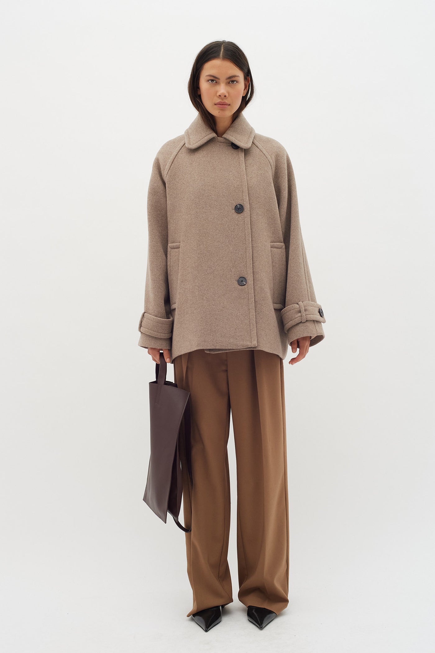ThoraIW Minona Coat Sandy Grey Melange - 30109485